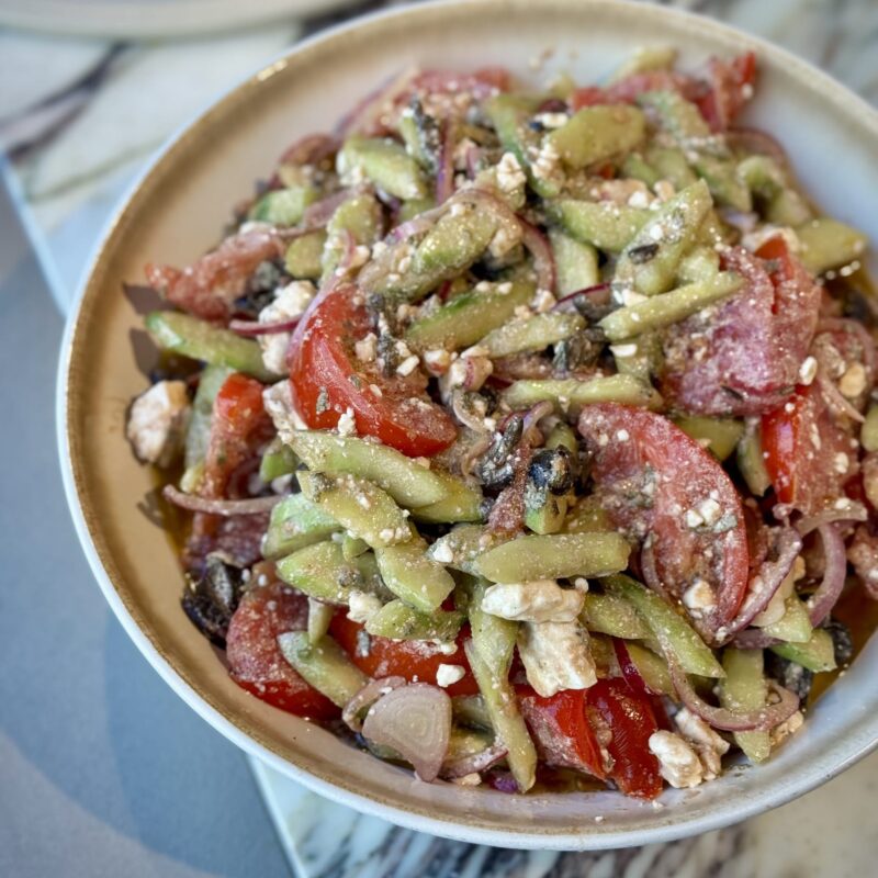 Griekse salade met marmande tomaat en feta