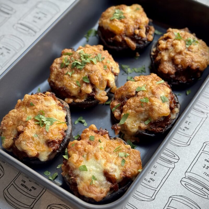 Gegratineerde portobello met venkel
